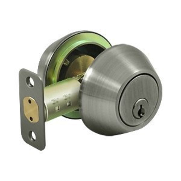 Deltana Traditional Series Heavy Duty Double Cylinder Deadbolt Keyed Entry Antique Nickel 7312KA2-15A